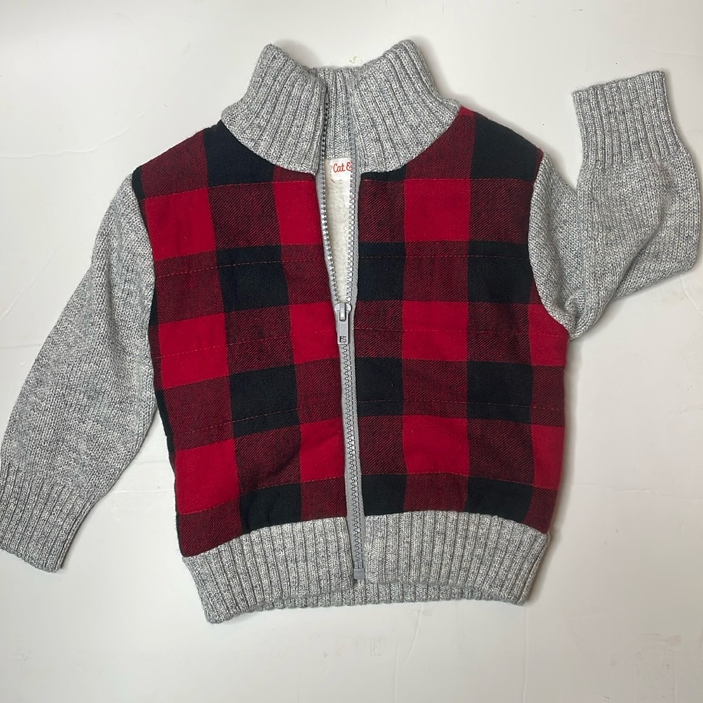 BUNDLE - Cat & Jack Jacket + Sweater (two pieces)